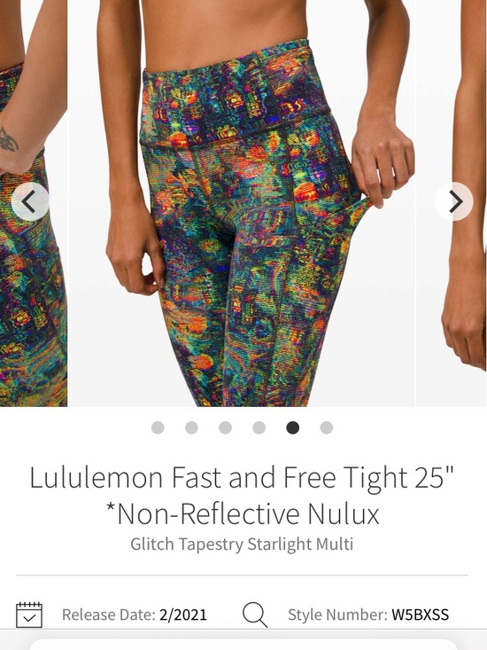 lululemon athletica Pants - Rave Festival Lululemon 2020 rare neon print Leggings pockets drawstring 2 7/8